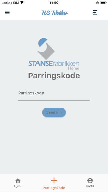 Skjermbilde mobilapp montør Homesolution