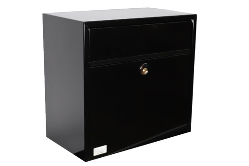 [507150] Postkasse Solid, sort